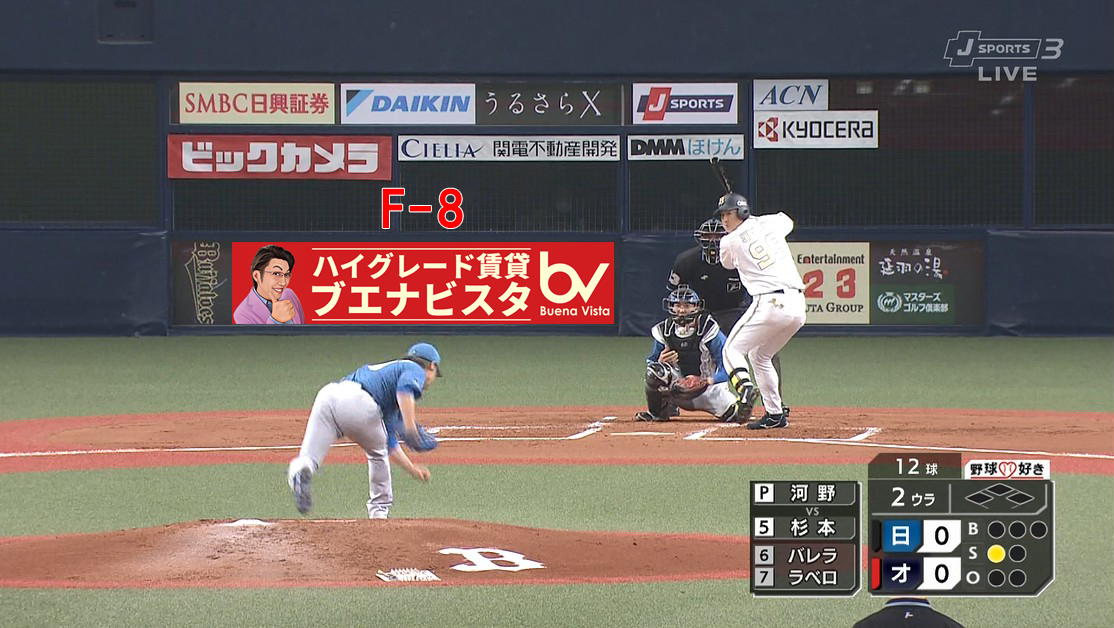 プロ野球パリーグのクライマックスシリーズ<br>オリックス戦の京セラドーム大阪にバックネット看板を出しました！